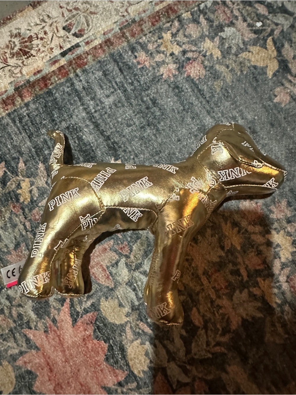 PINK Victoria's Secret Branded Gold Dog Figurine - Picture 5 of 5